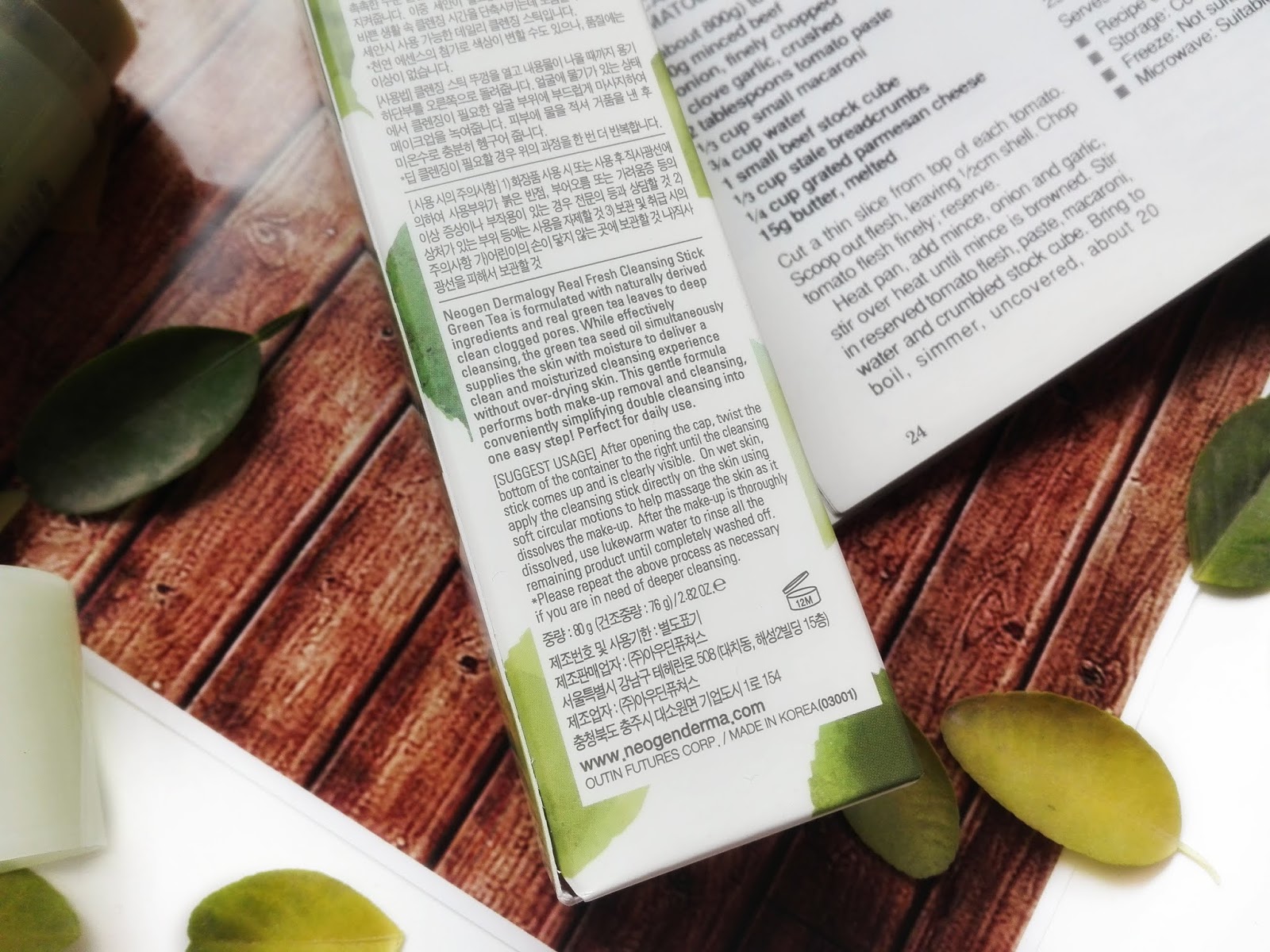 [Review] NEOGEN Real Fresh Cleansing Stick Green Tea Beauty & Dewdrop
