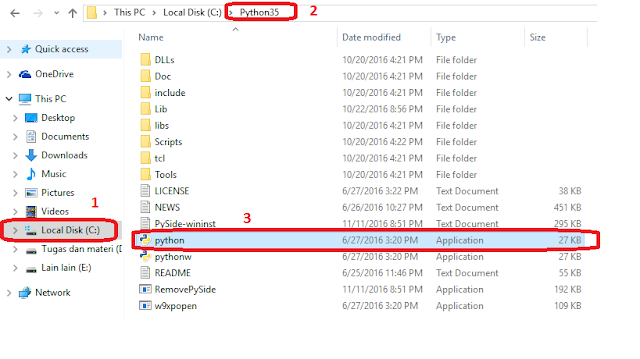 Cara menulis script atau code program python ~ Belajar Python