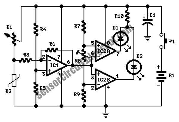Sensor Schematic: Energy Leak Detector Circuit
