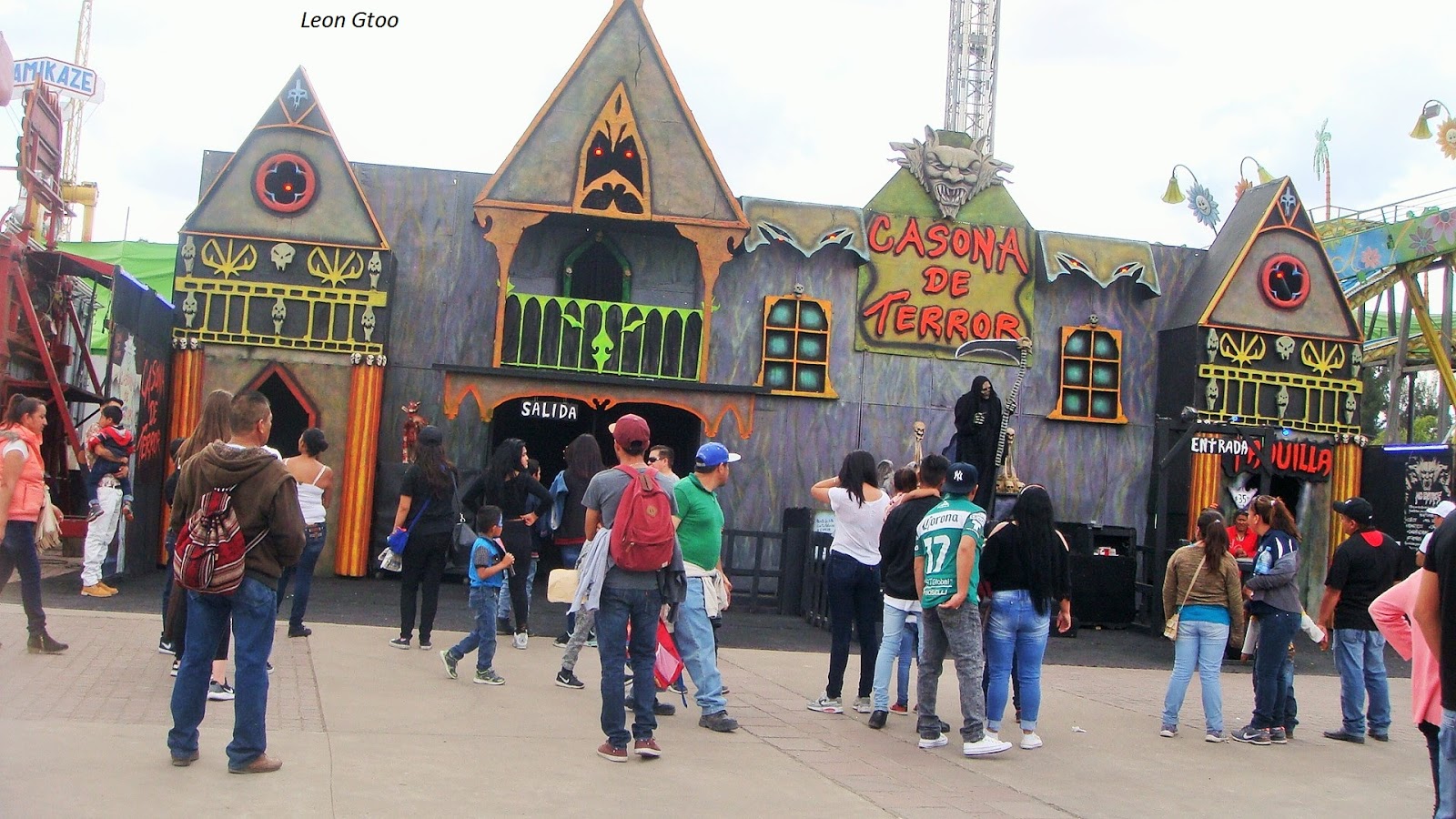Ciudades mexicanas Casa del terror en feria de Leon Gtoo