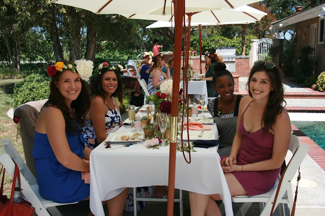 Check out this adorable Peach + Navy + Gold Baby Shower!