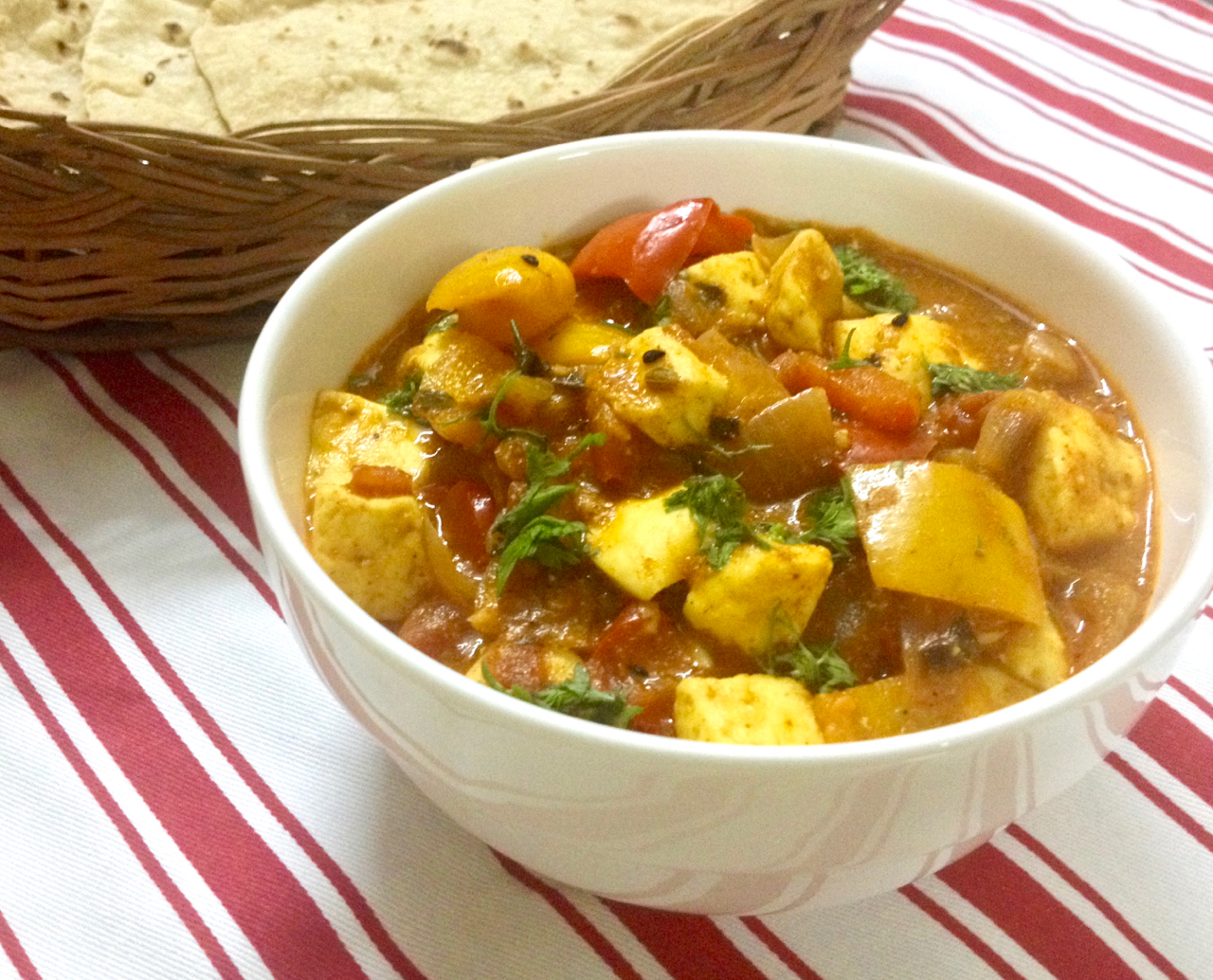 Paneer Bell Pepper Sabzi