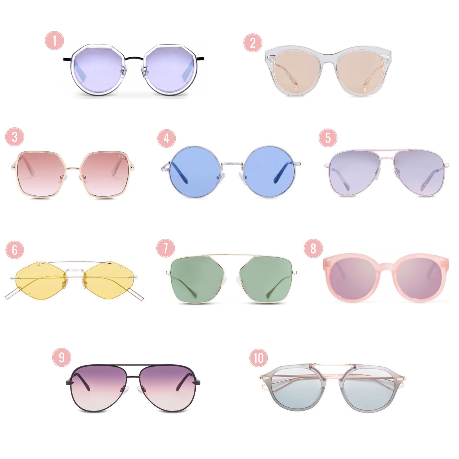 ASTHER YINN: Pastel Coloured Lens Sunglasses Shopping Guide | Tinted ...