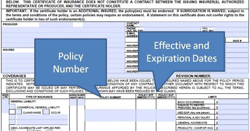 Simply-Easier-ACORD-Forms: ACORD 25 - Policy Number and ...