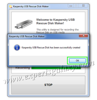 Create Kaspersky USB Rescue