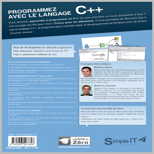 Programmer Avec le Langage C++ ~ abedx