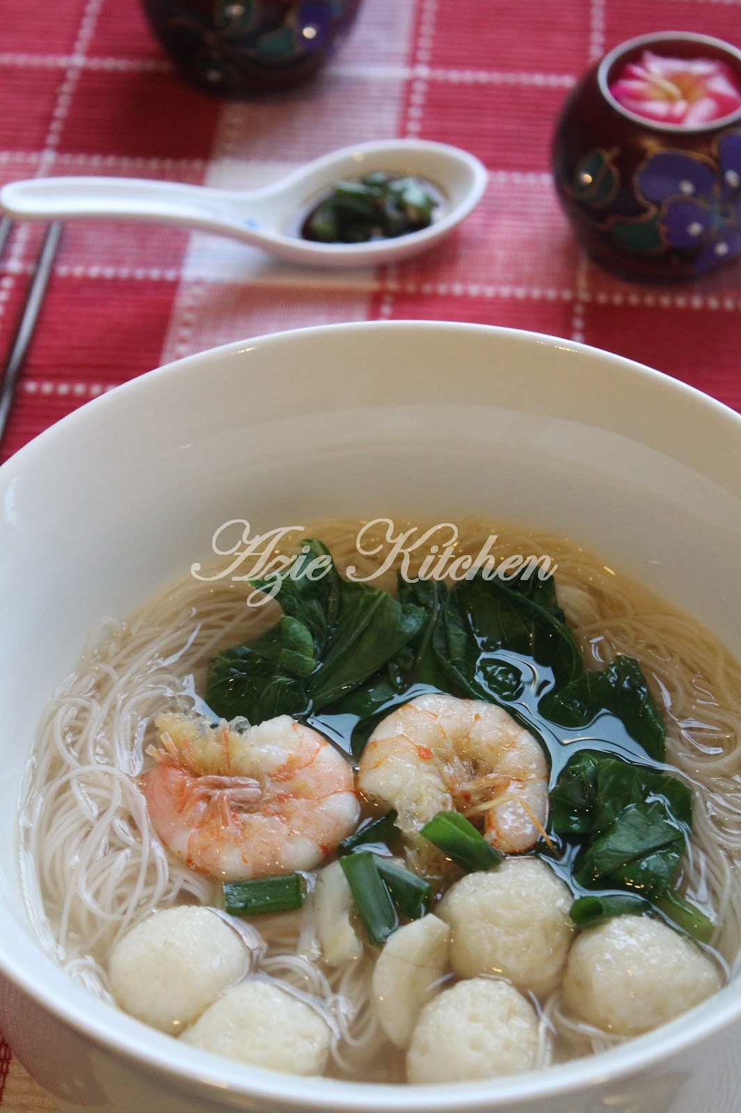 Mee Hoon Sup Ala Chinese Style - Azie Kitchen