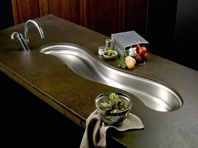 Curved kitchen Sinks