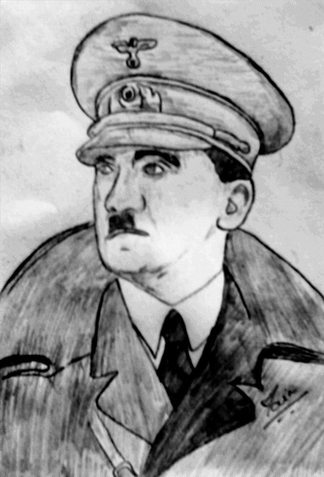Pencil Sketches & Painting : hitler sketch