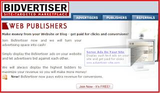 Menjana Pendapatan Melalui Click dan Conversion dengan Bidvertiser 