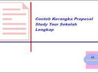 Contoh Proposal Study Tour Siswa Sd