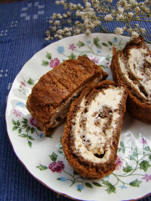 Rulada cu ness si crema de branza dulce