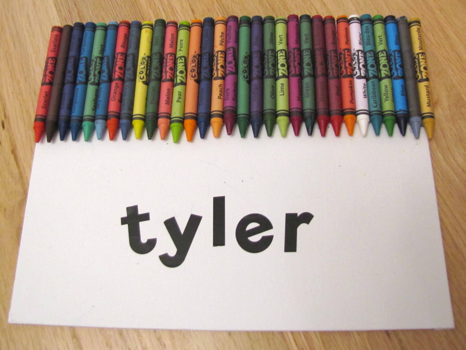 Name Resist Melted Crayon Art School Time Snippets