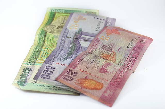 Moneda en Sri Lanka
