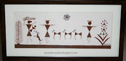 warli paper paintings poster handmade colours trace acrylic crafts brushes yuki marker did