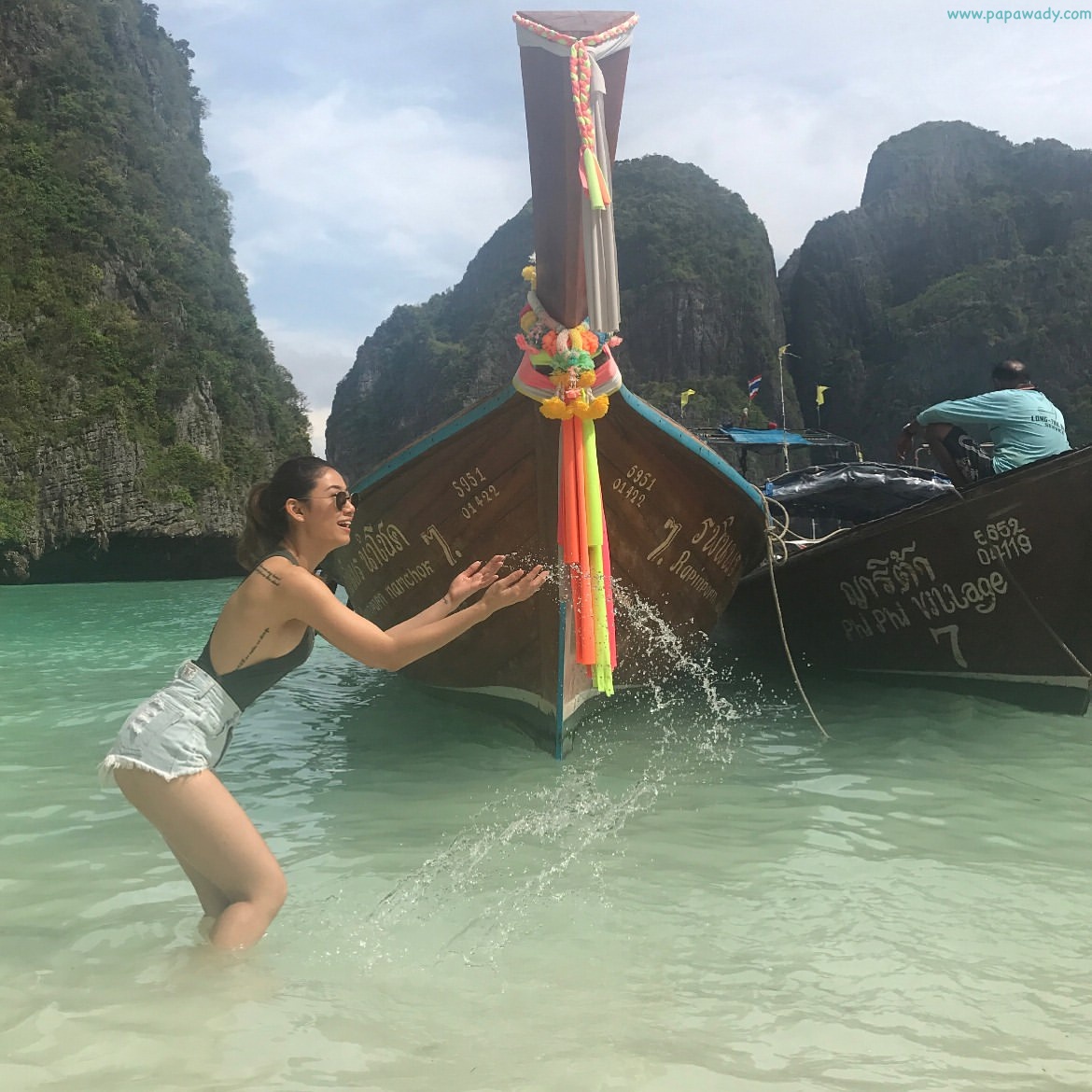 Thinzar Wint Kyaw Throwback Happy Vacation In Krabi Beach , Phi Phi Island and In Thailand 