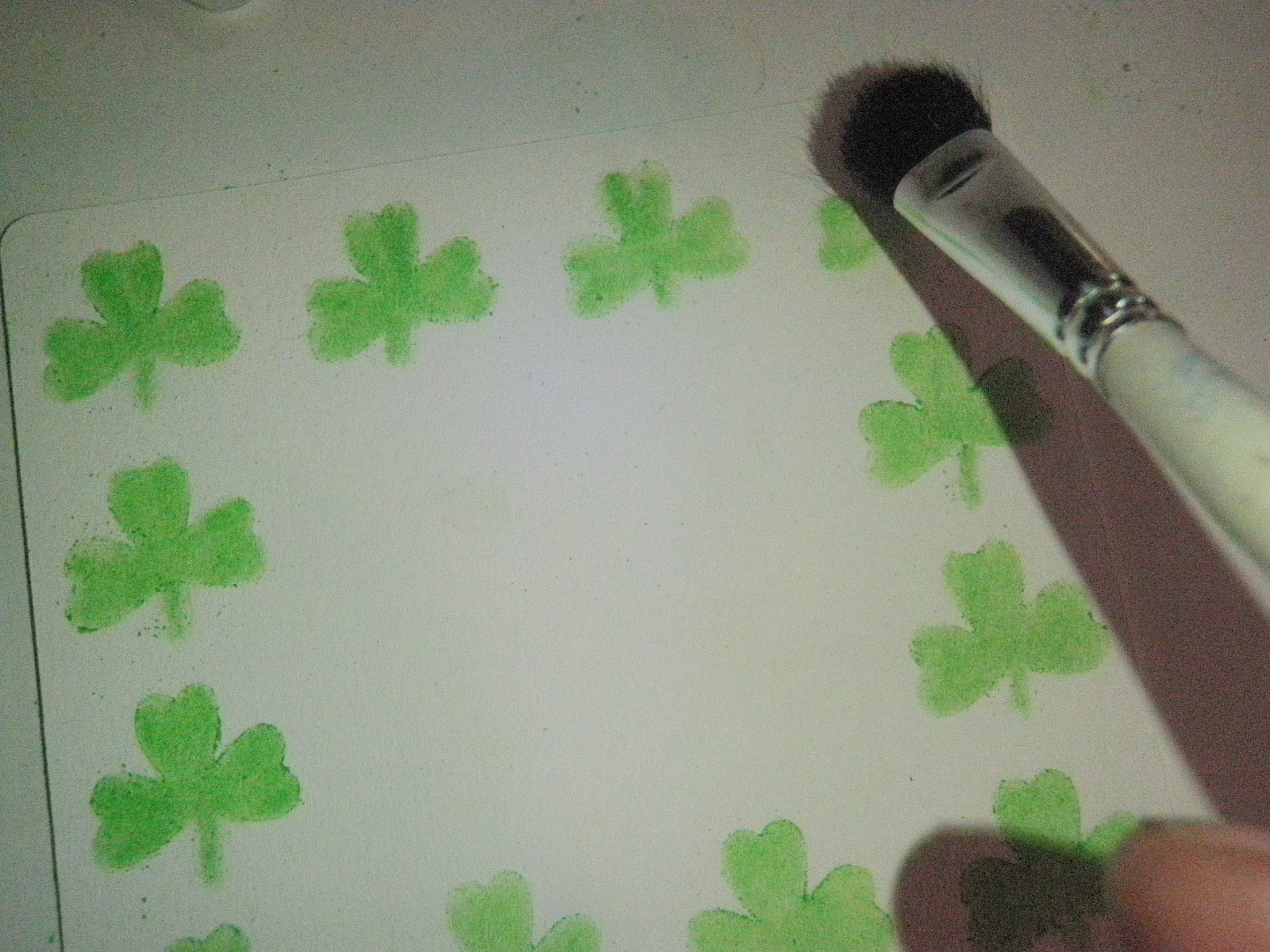 Crafting The Frugal Way: Blending Chalk Tutorial And A St. Patrick Card