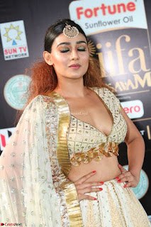 Apoorva in Cream Deep Neck Choli Ghagra WOW at IIFA Utsavam Awards 2017  (Telugu and Kannada) Day 2  Exclusive 04