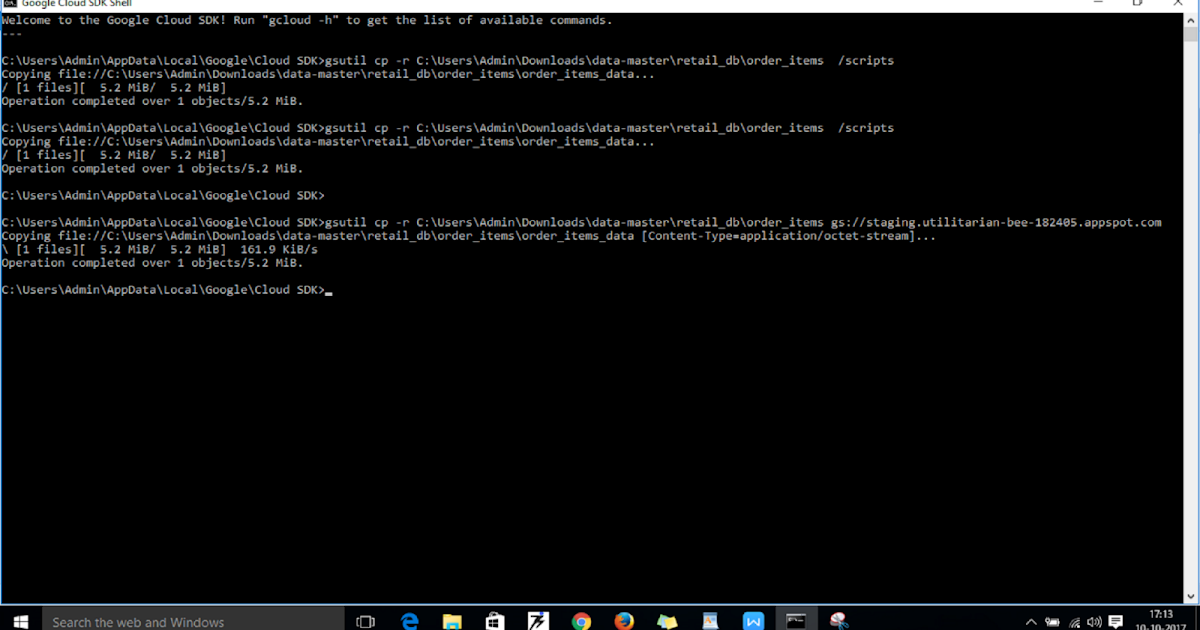 Different ways of Loading data into GCP