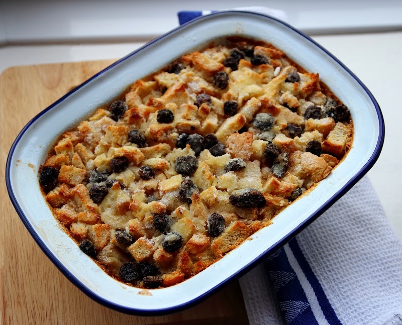 Cubed Bread Pudding or Wonky Bread Pudding