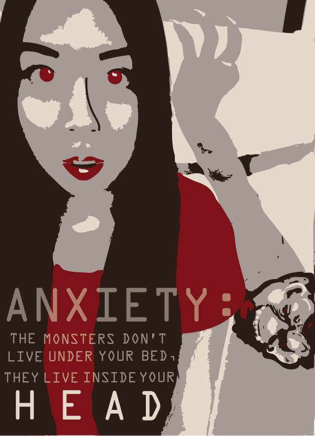 beg digital arts Anxiety Poster