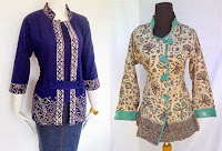 contoh model baju kerja batik