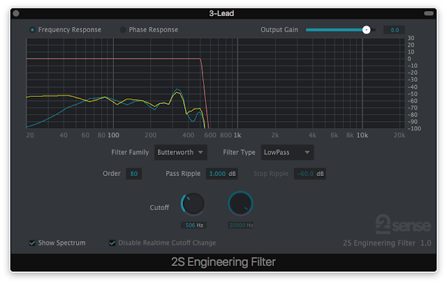 2nd Sense Engineering Filter Frequency Shaping Software Plug-in for Mixing Purposes
