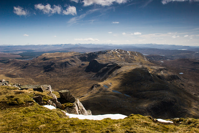 Photo of Breabag taken from  Conival, one of the highest mountains in Assynt.