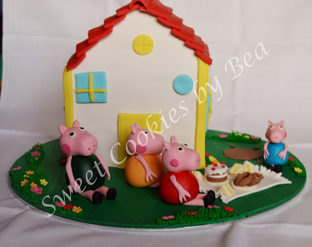 Tarta casa Peppa Pig