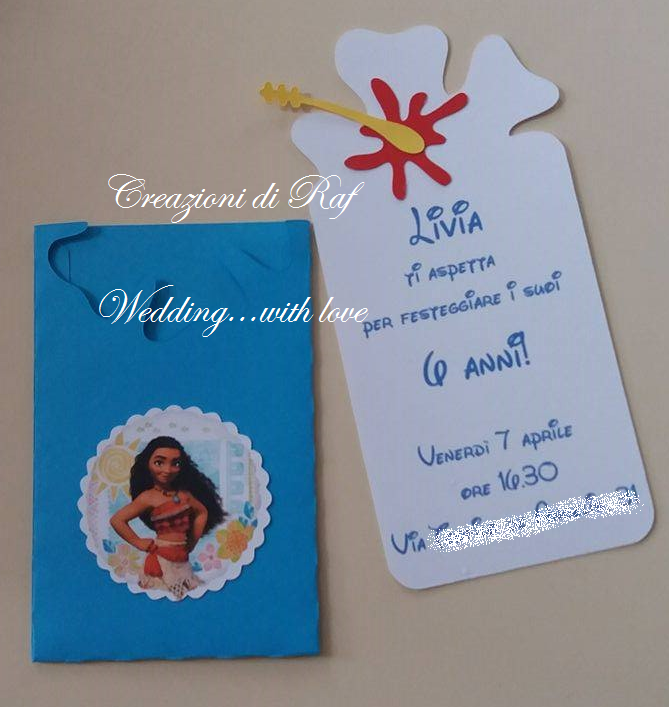 Creazioni di Raf Wedding creations Invito per compleanno a tema Oceania jpg (669x707)