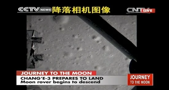 Wahana Antariksa Chang'e-3 Milik Cina Mendarat di Bulan