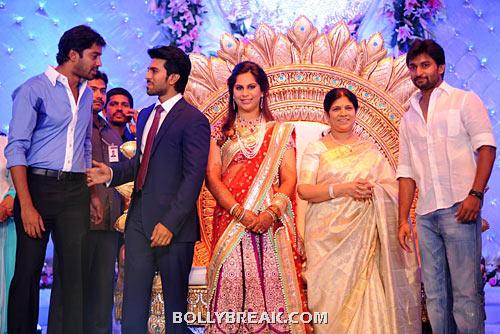 Naresh, Ram Charan, Upasana, Surekha, Nani - (24) - Ram Charan Teja's Upasana Kamineni Reception Pics