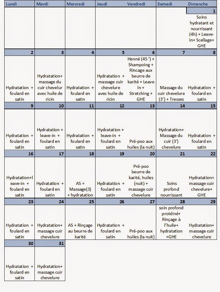 dans la vie de J: Ma nouvelle routine et agenda capillaire de Mars 2015 dans la vie de J: Ma nouvelle routine et agenda capillaire de Mars 2015