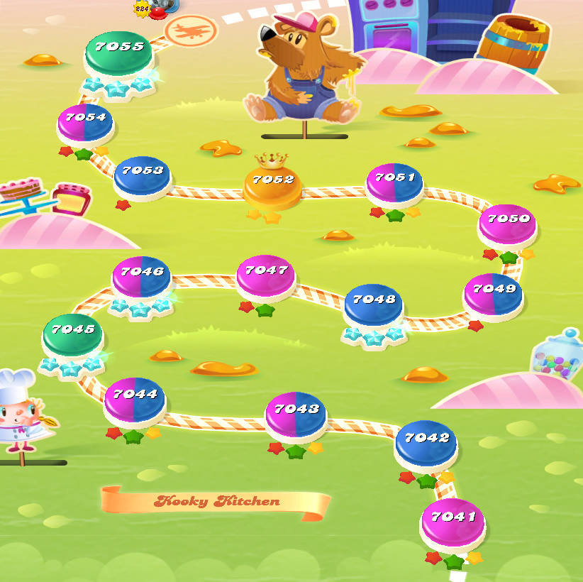 Candy Crush Saga level 7041-7055 Candy Crush Saga level 7041-7055