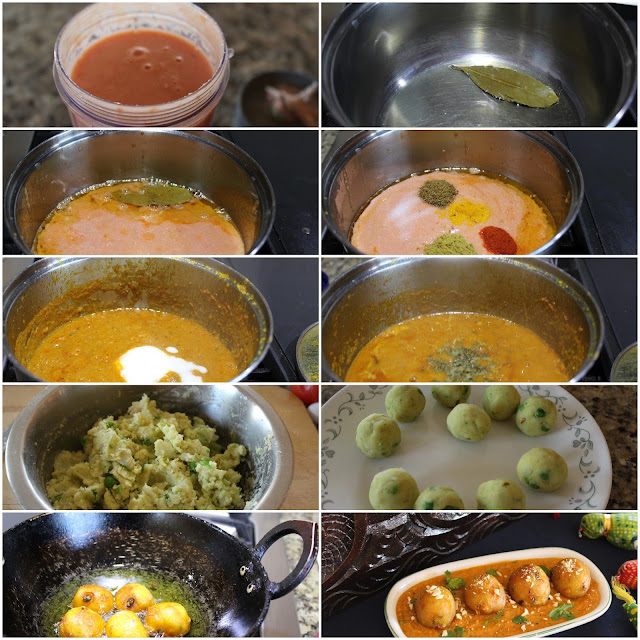 images of Aloo Kofta Curry Recipe / Potato Kofta Curry / Kofta Curry Recipe