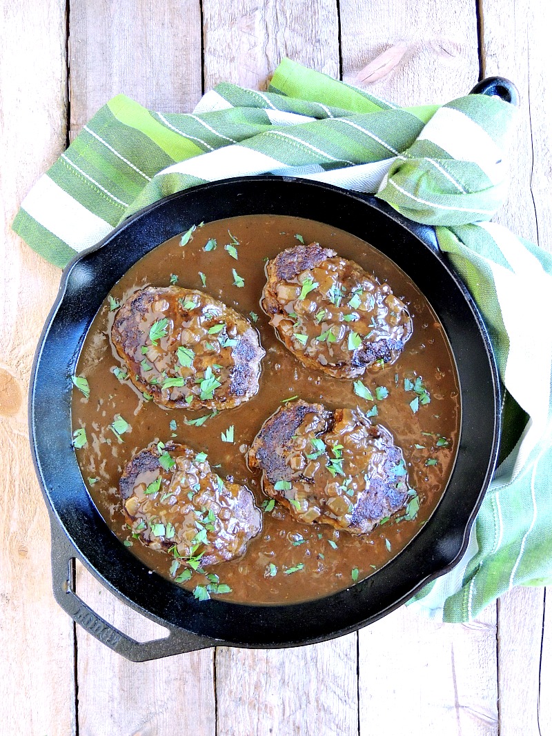 Simple Salisbury Steaks with Caramelized Onion Gravy Bobbi's Kozy Kitchen