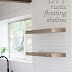 Kitchen Chronicles: DIY floating rustic shelves