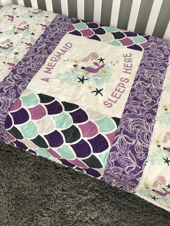 mermaid baby blankets