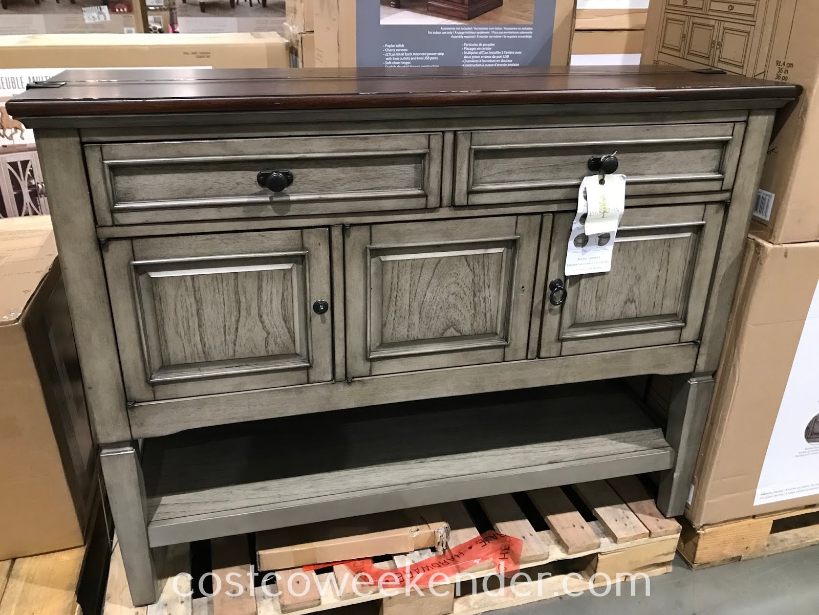 Pike & Main 47in Accent Console Costco Weekender