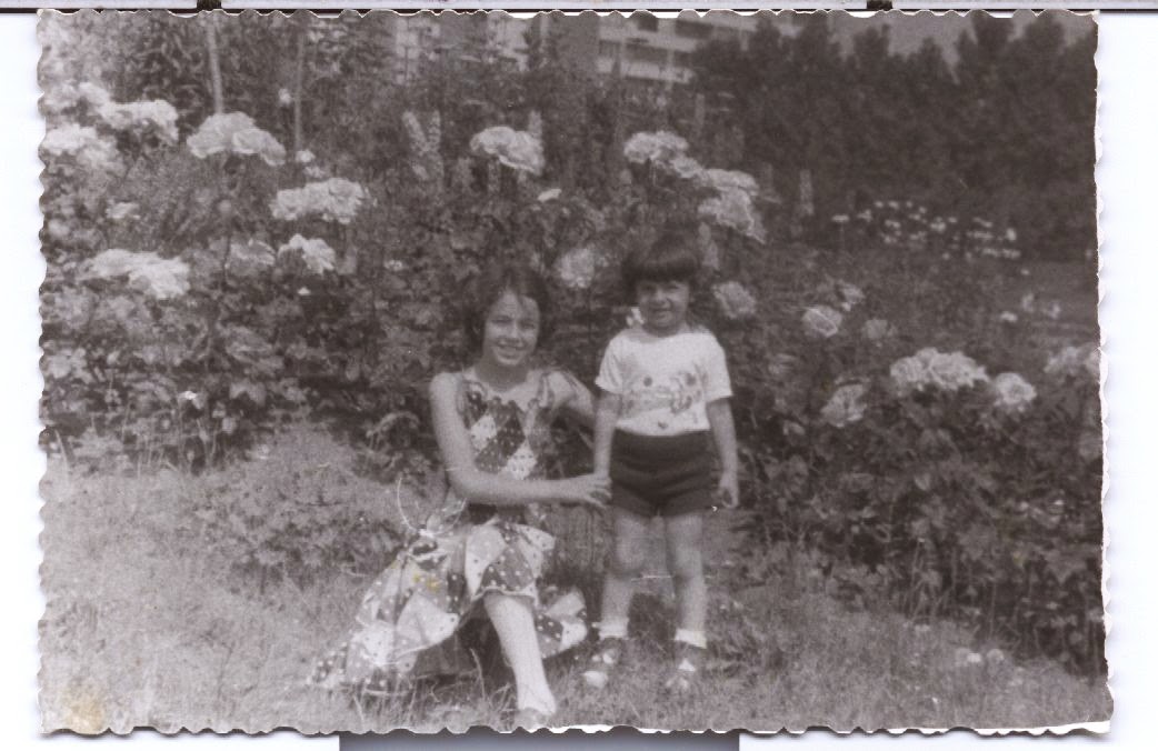 Olivia Maria and Silviu Marcov, Moghioros Park in 1980 Drumul Taberei Bucharest