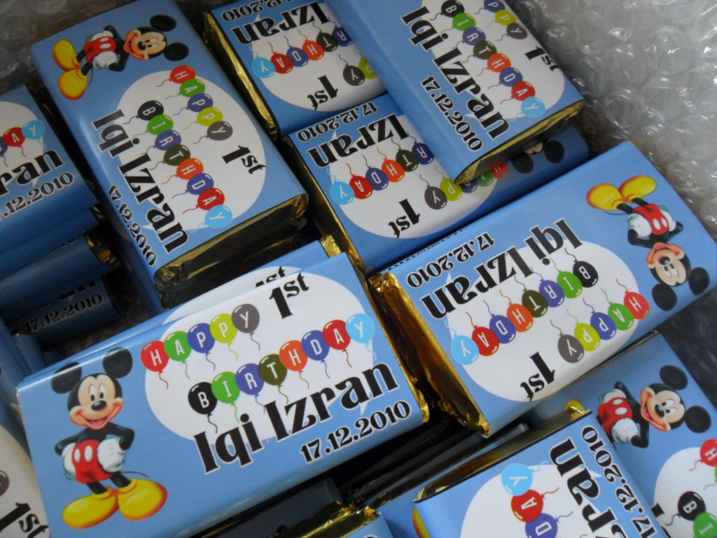 CreativeChoc Coklat Homemade Birthday door gifts