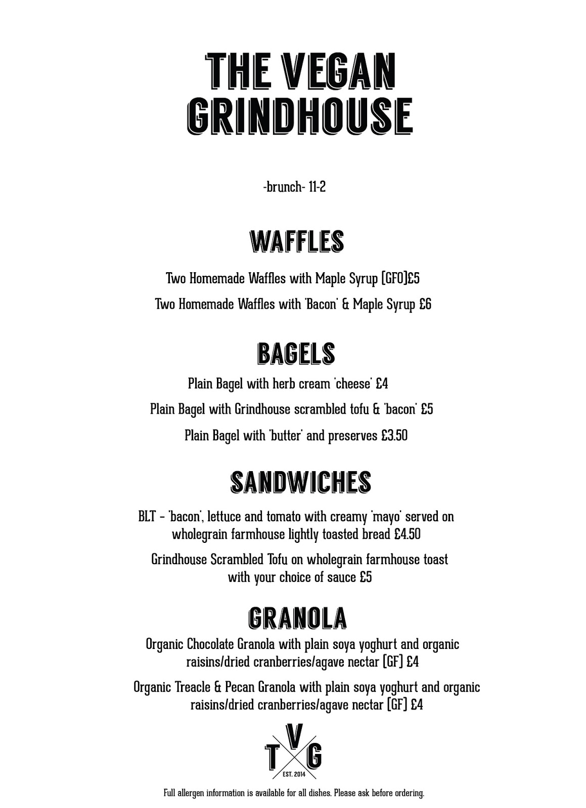 Mockingbird Kitchen Brunch Menu Mockingbird Kitchen Brunch Menu