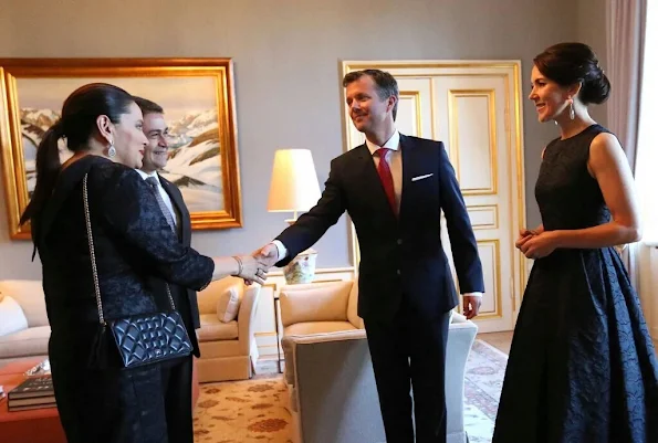 Crown Princess Mary and Crown Prince Frederik of Denmark held a dinner for participants in fashion of the Copenhagen Fashion Summit 2016