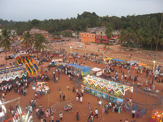 Entertainment stalls at the Festival