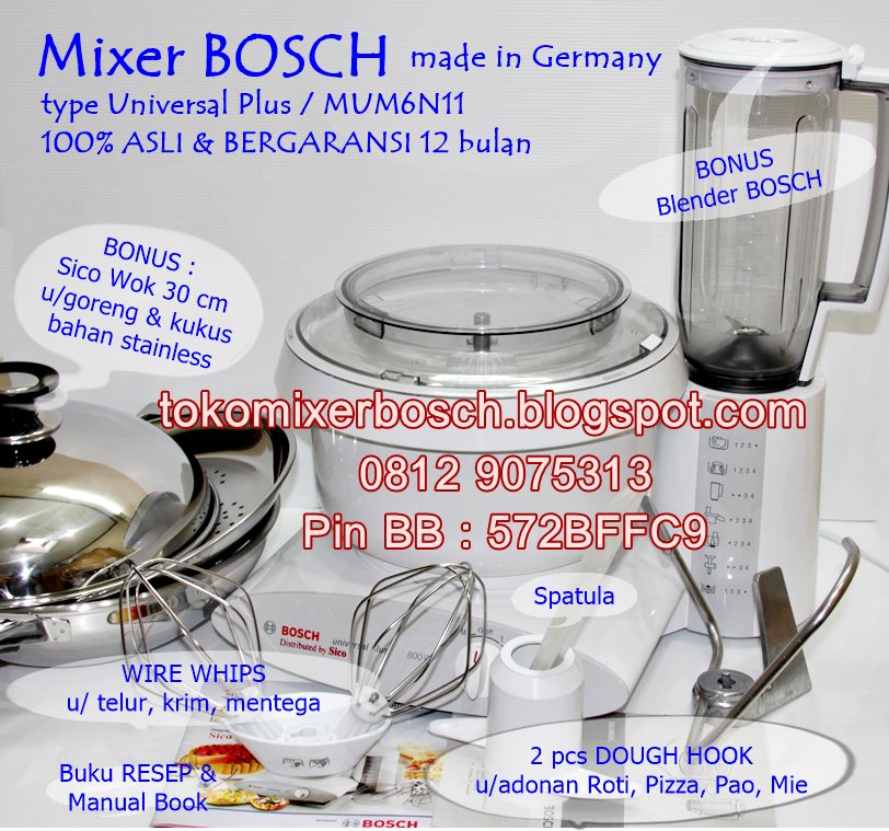 Mixer Sico Bosch Jakarta Jual Mixer Sico Bosch Mum6n11 Universal Plus