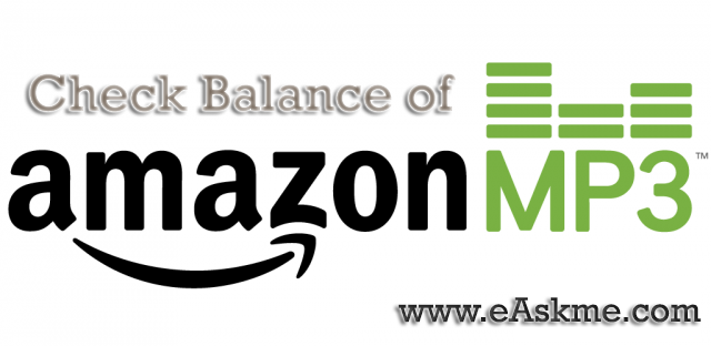 Check Amazon MP3 Credit Balance : eAskme