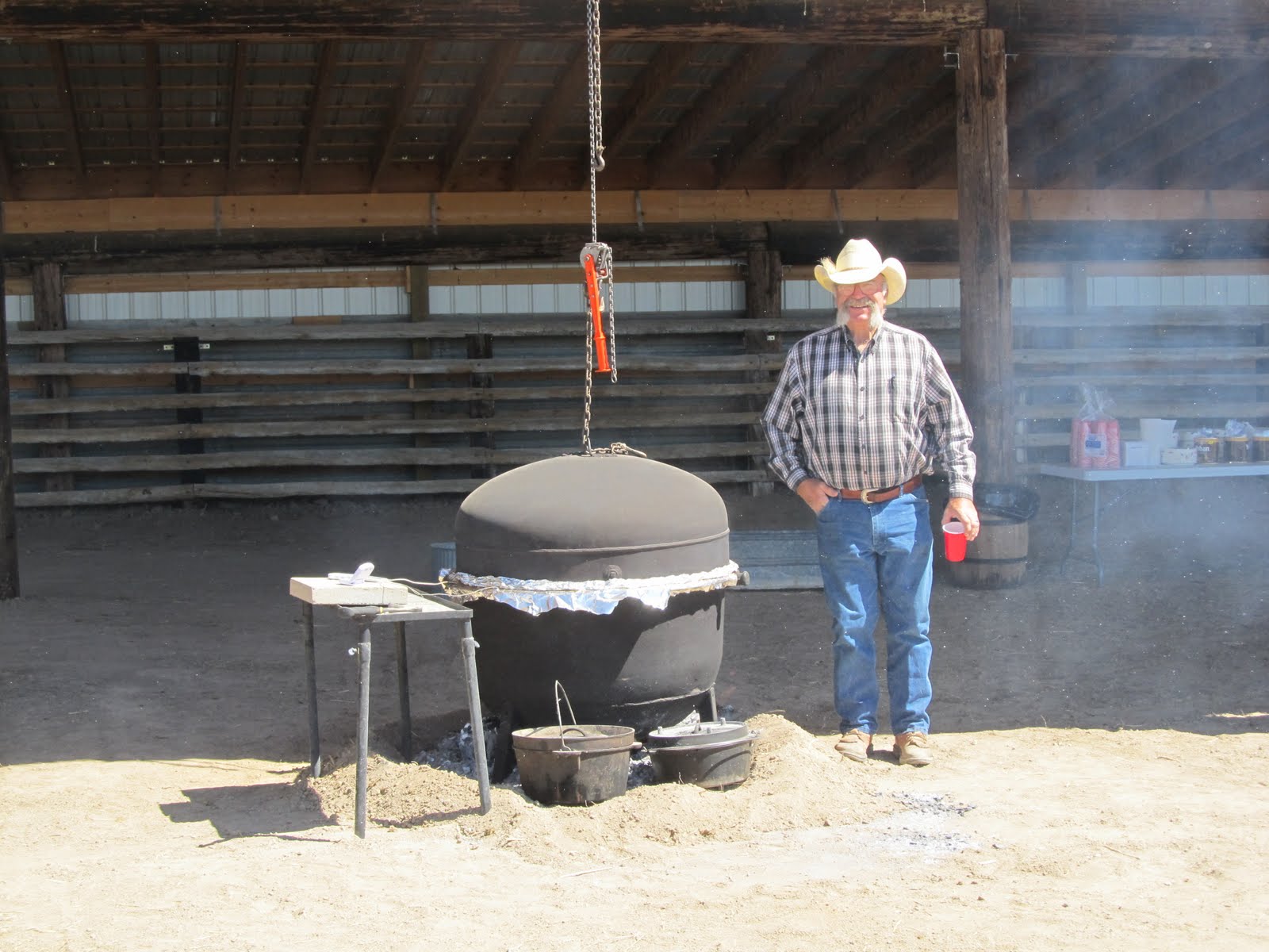 Young Librarian + Old Cowboy The world's largest Dutch oven