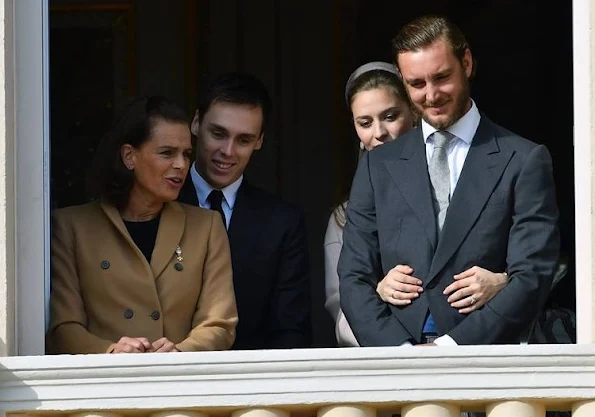 Princess Charlene, Princess Caroline of Hanover, Princess Stephanie, Princess Alexandra, Louis Ducruet, Andrea Casiraghi, his daughter India, Tatiana Santo Domingo, Sacha Casiraghi, Charlotte Casiraghi, Pierre Casiraghi and Beatrice Borromeo