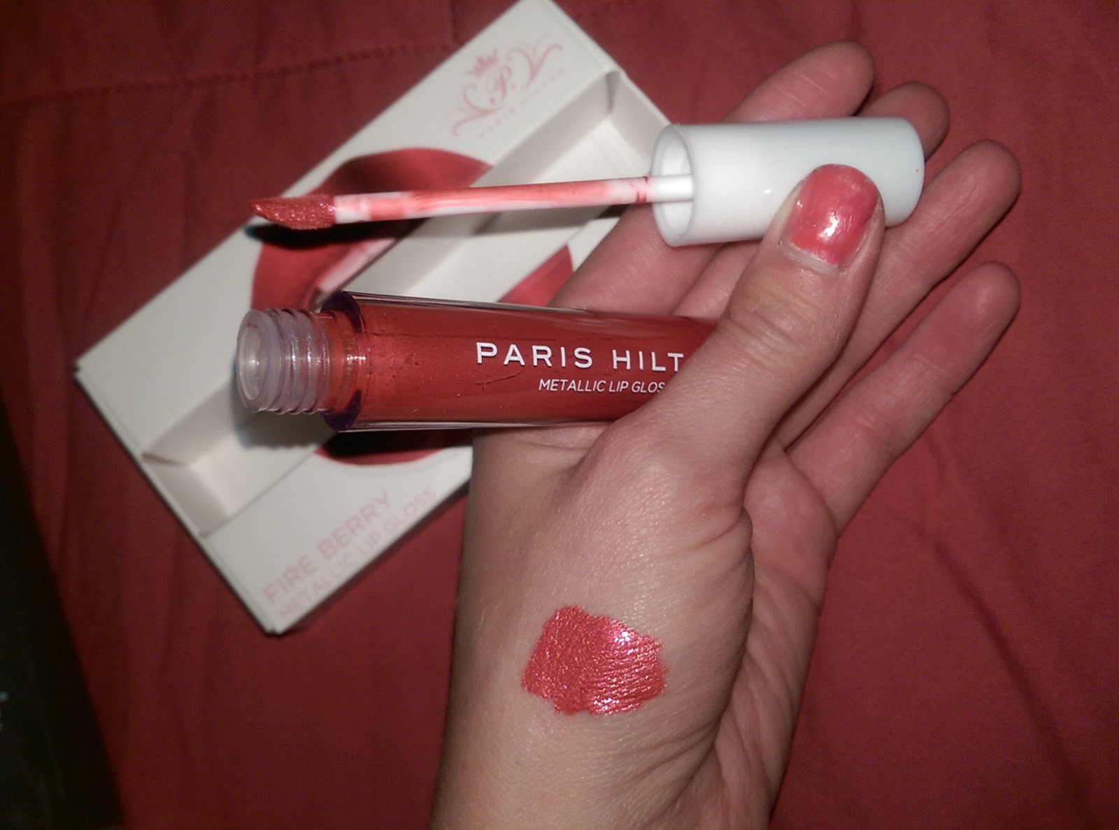 Dollar . Tree . Makeup . Hauls (review) Paris Hilton metallic lipgloss