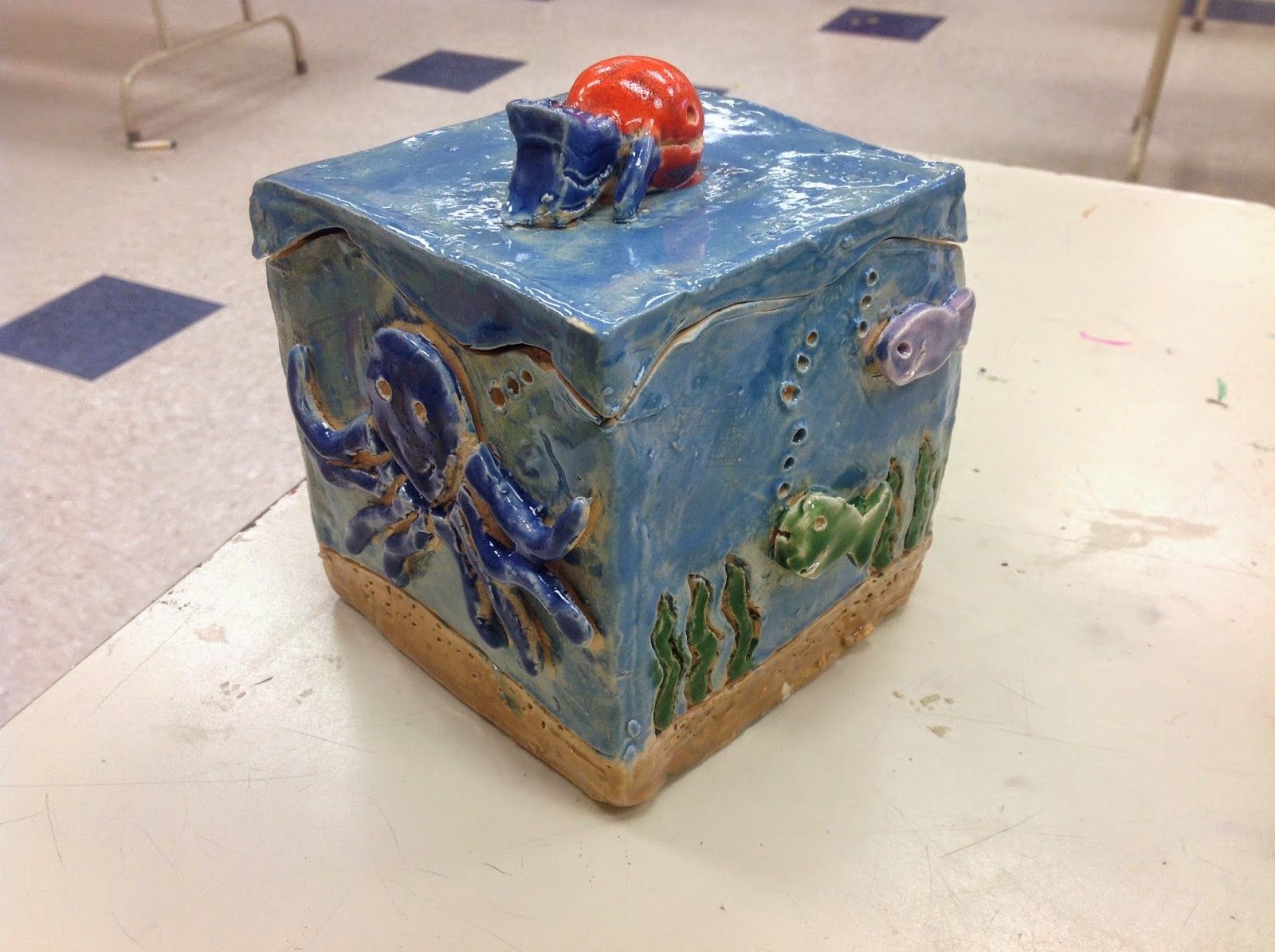 Miss Arty Pants Themed Clay Boxes